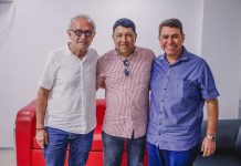 Cícero Lucena amplia apoios políticos para 2026 com presidente do Solidariedade em Caldas Brandão