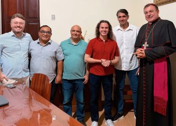 Veneziano é recebido pelo Bispo de Cajazeiras e elogia trabalho educacional desenvolvido pela Diocese