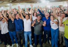 Em ato com presença de Veneziano, prefeito de Lagoa de Roça Júnior do Caracol anuncia apoio a Cícero para governador