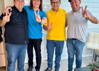 Veneziano recebe apoio à sua reeleição do presidente da Câmara e vereadores de São Bento