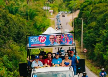 Caravana 15: Onda azul toma oito municípios paraibanos para receber Cícero, Diogo, Veneziano e André